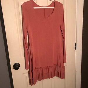 Long Ruffle Shirt
